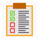 Checkmark Document List Icon