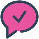 Checkmark chat  Icon