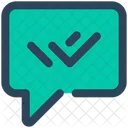 Checkmark chat  Icon