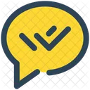 Checkmark chat  Icon