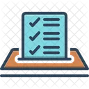 Checkmark Worksheet Checklist Icon