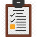Checkmark on a to-do list  Icon