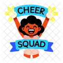 Cheer Squad Supporting Motivating Icon