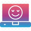 Cheerful Emotion Laptop Icon