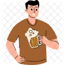 Man Beer Shirt Icon