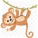Monkey Branch Tree Icon
