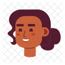 Cheerful young girl  Icon