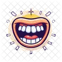 Cheering Mouth Icon