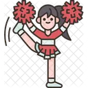 Cheerleader Pose Flexible Icon