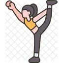 Cheerleader Balance Pose Icon