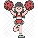 Cheerleader Girl Support Icon