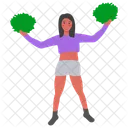 Cheerleader Leader Girl Icon