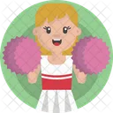 Sports Cheerleader Female Icon