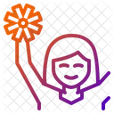 Cheerleader Cheer Sports Cheerleading Fan Icon