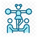Cheerleading American Football Jump Icon