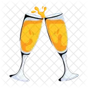 Party Drinks Cheers Wine Toast Icon