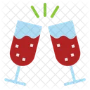 Cheers Wine Party Icon