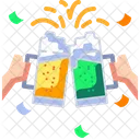 Cheers Hands Beer Bottle Icon