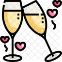 Cheers Champagne Drink Icon