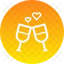 Wine Date Toast Icon