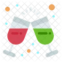 Cheers Party Glass Champagne Icon