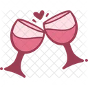 Cheers Wine Glass Icon