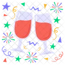 Cheers Wine Party Icon