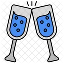 Toasting Cheers Champagne Icon
