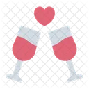 Cheers Toasting Glasses Celebration Icon