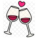 Cheers Red Wind Wind Love Icon