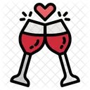 Wine Love Honeymoon Icon