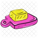 Cheese Butter Block Cheese Block Icon