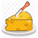 Organic Cheese Snack Icon