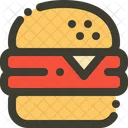 Cheese Burger Snack Icon