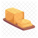 치즈 큐브  아이콘
