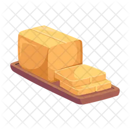 치즈 큐브  아이콘