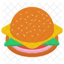 Cheese Hamburger Burger Fast Food Icon
