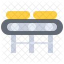 Cheese Production Conveyor Cheese Cube Icon