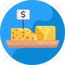 Cheese Price Tag Icon