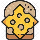Cheese Toast Bread Icon