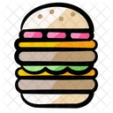 Cheeseburger Double Hamburger Icon