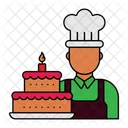 Pastry Chef Ptissier Cake Icon