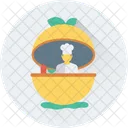 Chef Cook Head Icon
