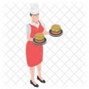 Burger Fast Food Serving Burger Icon