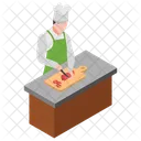 Butcher Meat Cutting Beef Dishes Icon