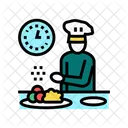 Chef Cooking Color Icon