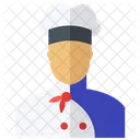 Chef Cooking Flat Icon  Icon