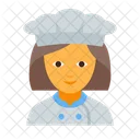 Chef female  Icon