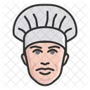 Chef Feminina Cozinheira Preparadora De Comida Ícone