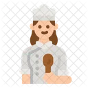 Chef feminina  Ícone